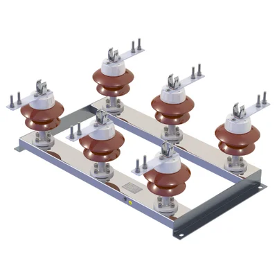 Base tripolar BTE Sarel para fusíveis — média tensão